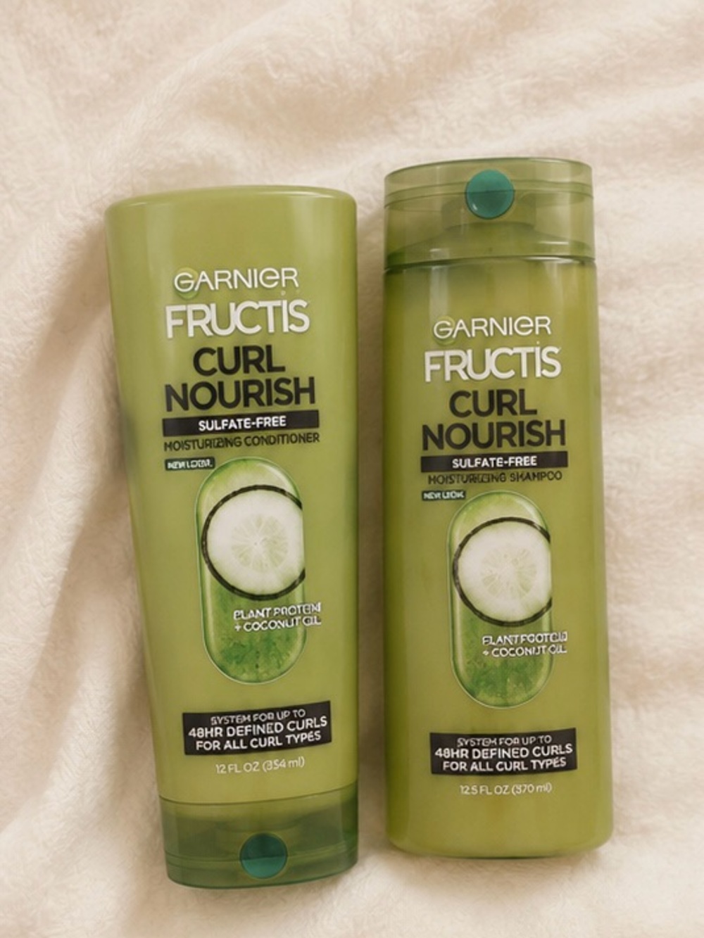 Garnier Fructis Curl Nourish Shampoo & Conditioner - Bright Green